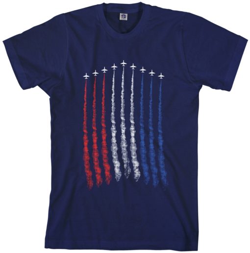 Red White Blue Air Force Flyover Men’s T-Shirt Memorial Day Unisex T-Shirt