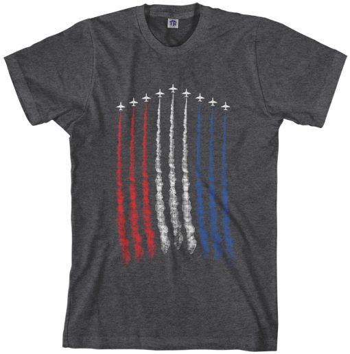 Red White Blue Air Force Flyover Men’s T-Shirt Memorial Day Unisex T-Shirt