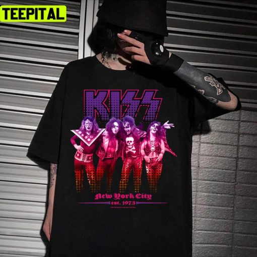 Retro Album Nyc73 Premium Kiss Band Design Unisex T-Shirt