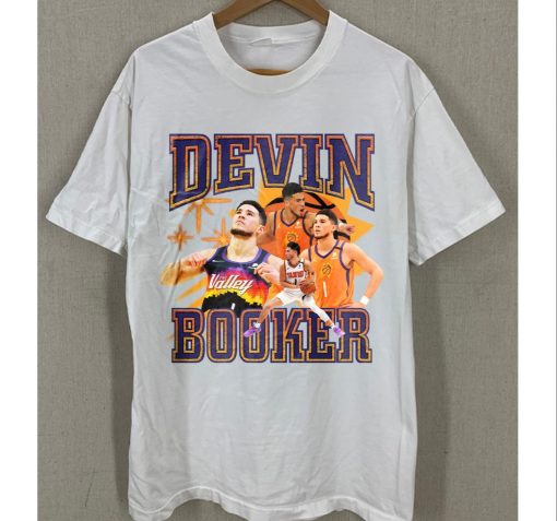 Retro Design Devin Booker Phoenix Suns Basketball Unisex T-Shirt