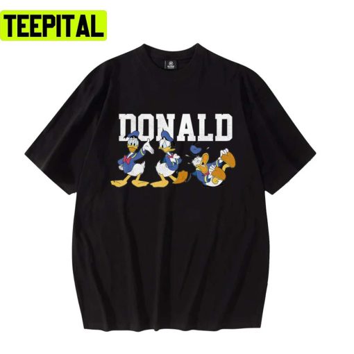 Retro Design Donald Duck Disney Cartoon Unisex T-Shirt