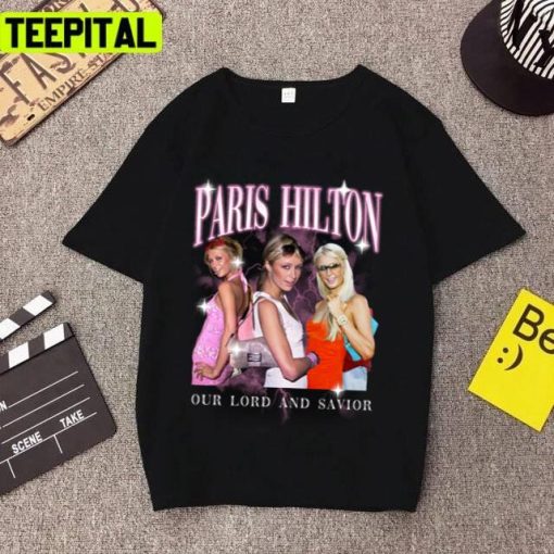 Retro Design Paris Hilton Our Lord & Savior Unisex T-Shirt