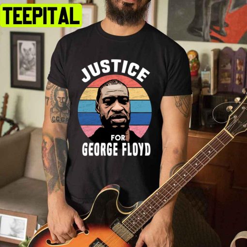 Retro Digital Justice For George Floyd Unisex T-Shirt