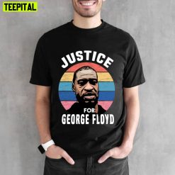 Retro Digital Justice For George Floyd Unisex T-Shirt