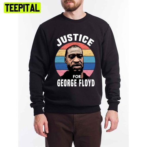 Retro Digital Justice For George Floyd Unisex T-Shirt