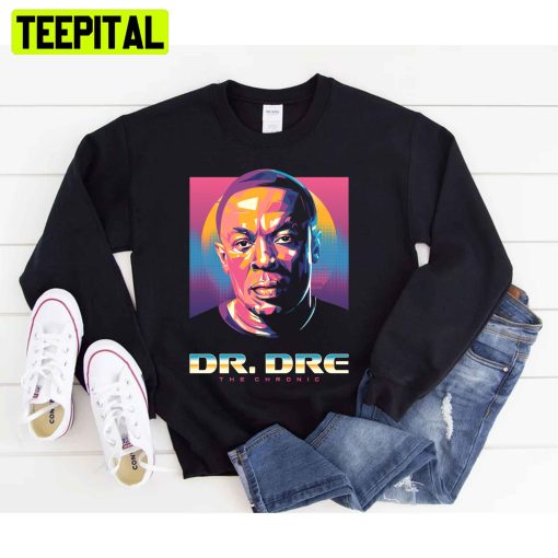 Retro Gradient Dr Dre Rapper Unisex T-Shirt