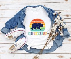 Retro Sunset Grizzlies Unisex T-Shirt