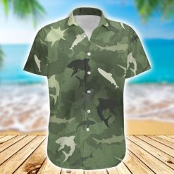 Shark Camo Hawaiian Shirt HA33