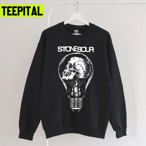 Skull Lightbulb Stone Sour Band Rap Rock Music Unisex T-Shirt