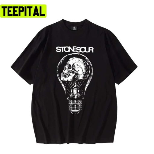 Skull Lightbulb Stone Sour Band Rap Rock Music Unisex T-Shirt