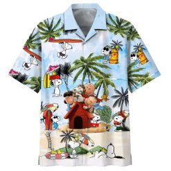 Snoopy Summer Time Youth & Adult Hawaiian Shirt PK12