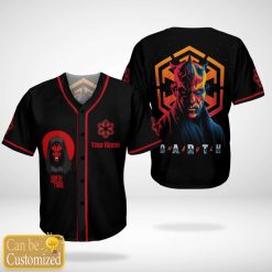 Star Wars Darth Maul Custom Name Baseball Jersey PK12