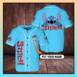 Stitch Baseball Jersey custom name 1 PK12