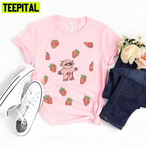 Strawberrys Axlotl Unisex T-Shirt