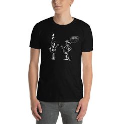 Street Busker Musician Stop Youre Under A Rest Arrest Funny Music Theory Composer Police Joke Musical Puns Gift T-Shirt