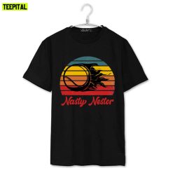 Sunset Fire Baseball Nasty Nestor Unisex T-Shirt