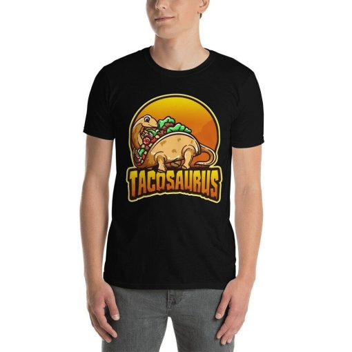 Taco Dinosaur Tacosaurus Prehistoric Reptiles Jurassic Adventure Explorer Park Themed Gifts Funny Taco Tuesday T-Shirt