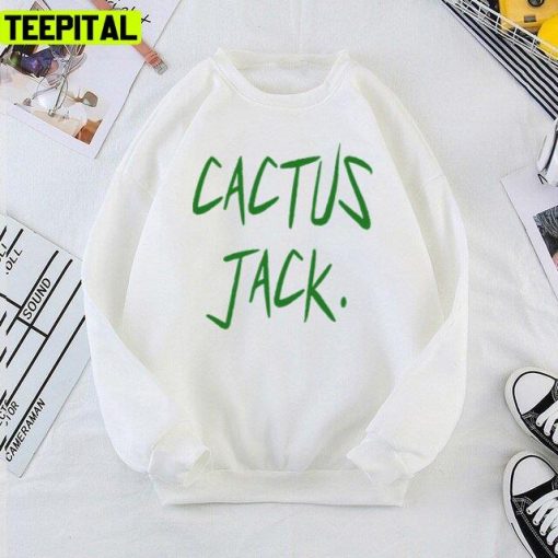 Text Design Cactus Jack Sticker Travis Scott Unisex T-Shirt