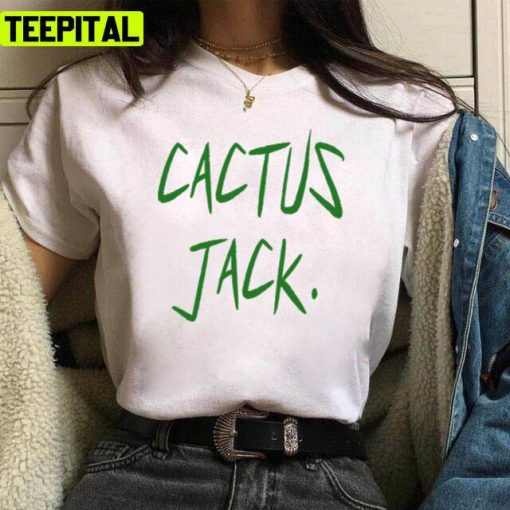 Text Design Cactus Jack Sticker Travis Scott Unisex T-Shirt