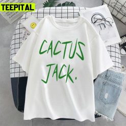 Text Design Cactus Jack Sticker Travis Scott Unisex T-Shirt