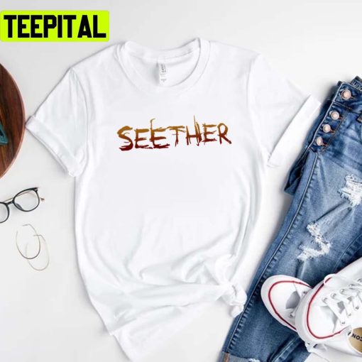 Text Logo Of The Seether Rock Band Vintage Unisex T-Shirt