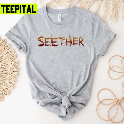 Text Logo Of The Seether Rock Band Vintage Unisex T-Shirt