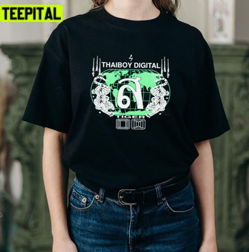 Thaiboy Digital Tiger Design Unisex T-Shirt