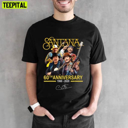 Thank You For The Memories Santana 60th Anniversary Unisex T-Shirt