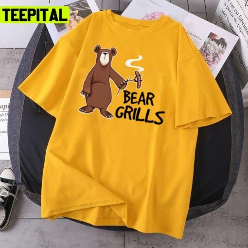 The Brown Bear Grills Graphic Design Unisex T-Shirt