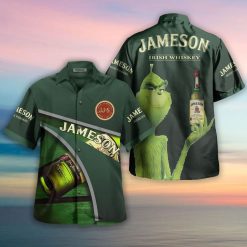 The Grinch Jameson Irish Whiskey Hawaiian Shirt PK12