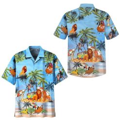 The Lion King Hawaiian, Cartoon Shirts, Hawaiian Sleeve Shirts HA33