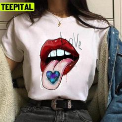 The Lips Kiss Love The Rolling Stones Unisex T-Shirt