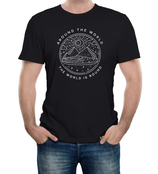 The World is Round Glober Mens T-Shirt