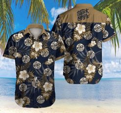 Tlmus The Black Keys Hawaiian Graphic Print Short Sleeve Hawaiian Casual Shirt N98