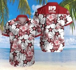 Tlmus U2 Hawaiian Graphic Print Short Sleeve Hawaiian Casual Shirt N98