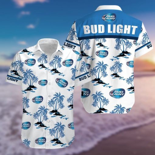 Tlmus-busch Light Bud Light Hawaiian Aloha Shirts Aloha Shirts Hawaii Shirts HA33