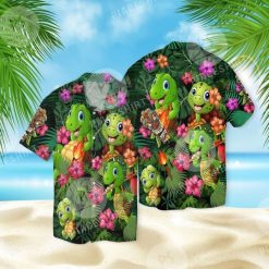 Turtle 3 For Men And Women Graphic Print Short Sleeve Hawaiian Casual Shirt Y97