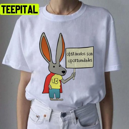 Ultra Bunny With A Sign Rick Flag Unisex T-Shirt