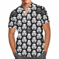 Vader & Storm Trooper Helmets SW Inspired Hawaii Shirt