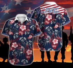 Veteran Hawaiian Graphic Print Short Sleeve Hawaiian Casual Shirt N98
