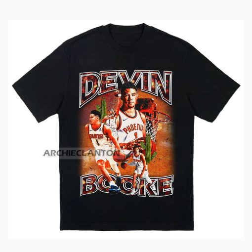 Vintage 90s Style Devin Booker Phoenix Suns Basketball Unisex T-Shirt