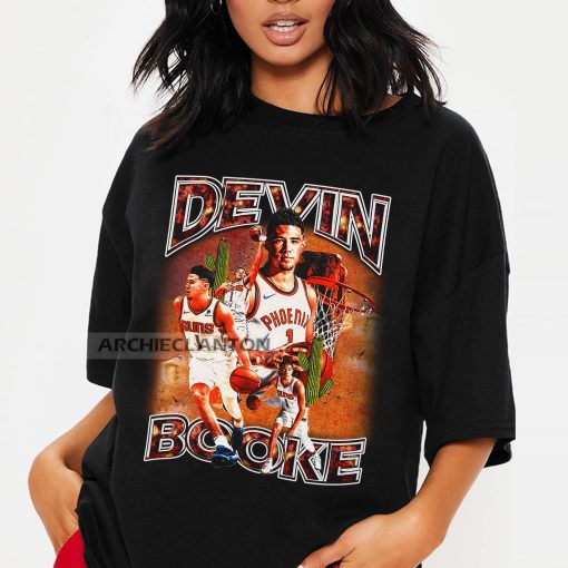 Vintage 90s Style Devin Booker Phoenix Suns Basketball Unisex T-Shirt