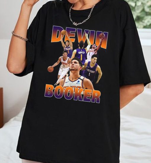 Vintage Gradient Devin Booker Phoenix Suns Basketball Unisex T-Shirt