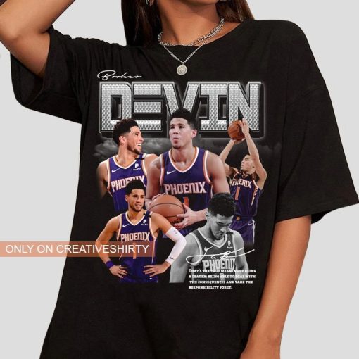 Vintage Graphic Devin Booker Phoenix Suns Basketball Unisex T-Shirt