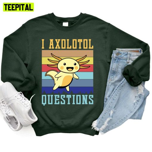 Vintage I Axolotl Questions Unisex T-Shirt