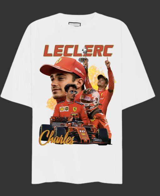 Vintage Retro 90s Charles Leclerc F1 2022 Driver Unisex T-Shirt