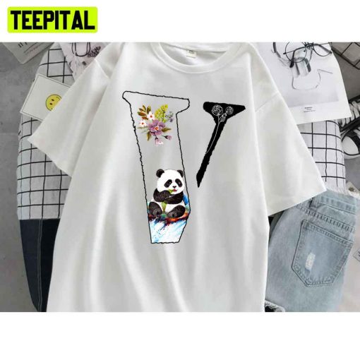 Vlone With Beautiful Panda Cute Design For V Unisex T-Shirt