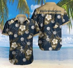 Volkswagen Hawaii Graphic Print Short Sleeve Hawaiian Casual Shirt N98