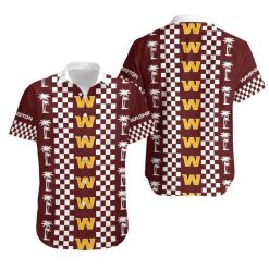 Washington Football Team Coconut Trees Hawaii Shirt and Shorts Summer Collection 2 H97