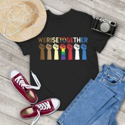 We Rise Together Awesome LGBT Pride Black History Month Equality Vintage T-Shirt